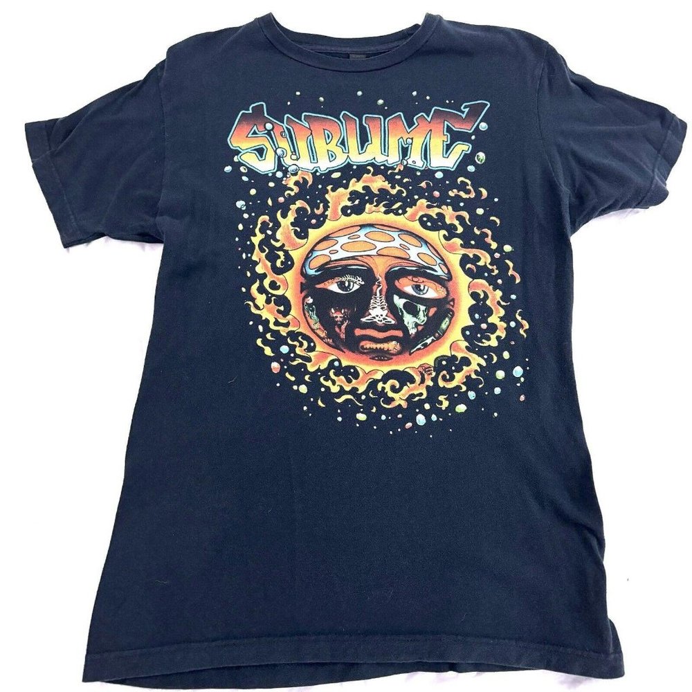 Sublime 40 oz to Freedom Navy Blue T Shirt Size M Reggae Rock Punk Ska Band